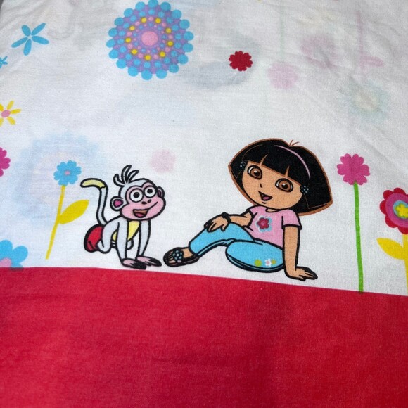 Nickelodeon Dora the Explorer Twin Sheet Set Kids Pillowcase Fitted Bedding - Picture 9 of 10
